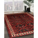 Machine Washable Traditional Tomato Red Rug in a Family Room, wshtr1404