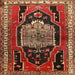 Square Traditional Red Persian Rug, tr1405