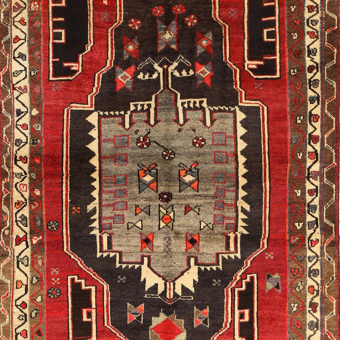 Machine Washable Traditional Tomato Red Rug, wshtr1405