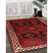 Machine Washable Traditional Sepia Brown Rug in a Family Room, wshtr1407