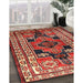 Machine Washable Traditional Orange Salmon Pink Rug in a Family Room, wshtr1408