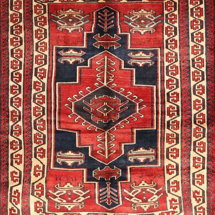 Traditional Orange Salmon Pink Persian Rug, tr1408