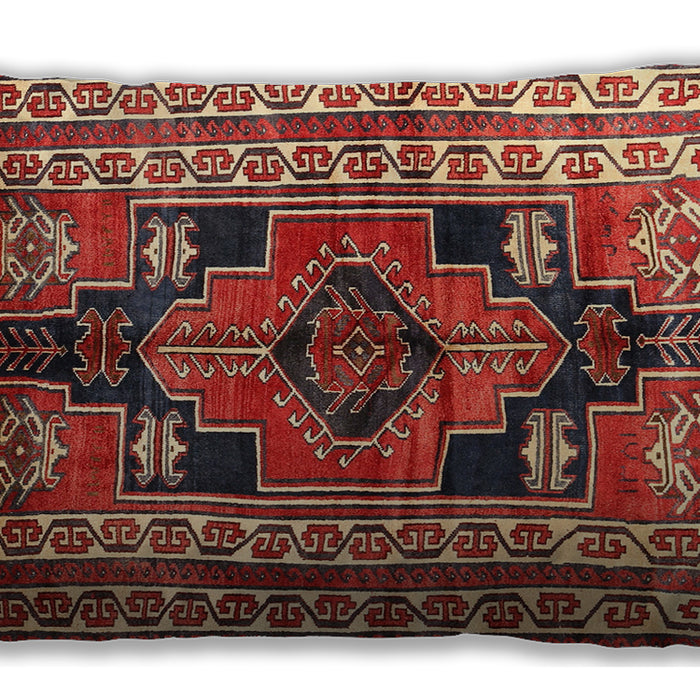 Traditional Classic Rectangular Orange Salmon Pink Lumbar Throw Pillow, 13 inch by 19 inch, lbtr1408