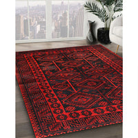 Traditional Charcoal Black Persian Rug, tr1409