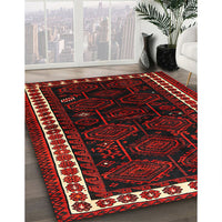 Traditional Dark Brown Persian Rug, tr1410