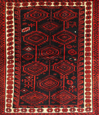 Machine Washable Traditional Dark Brown Rug, wshtr1410