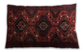 Traditional Classic Rectangular Crimson Red Lumbar Throw Pillow, 13 inch by 19 inch, lbtr1411