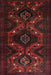 Machine Washable Traditional Crimson Red Rug, wshtr1411