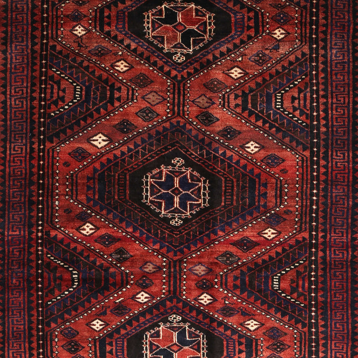Traditional Crimson Red Persian Rug, tr1411