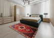 Machine Washable Traditional Sienna Brown Rug in a Bedroom, wshtr1412