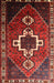 Machine Washable Traditional Sienna Brown Rug, wshtr1412