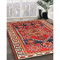 Traditional Light Copper Gold Persian Rug, tr1413