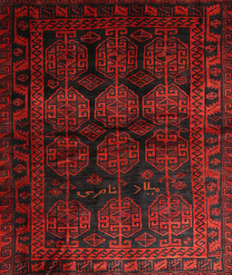 Machine Washable Traditional Bakers Brown Rug, wshtr1414