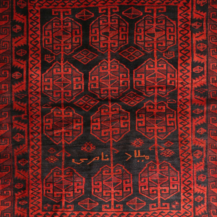 Machine Washable Traditional Bakers Brown Rug, wshtr1414