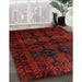 Traditional Bakers Brown Persian Rug in Family Room, tr1414