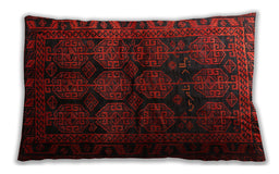 Traditional Classic Rectangular Bakers Brown Lumbar Throw Pillow, 13 inch by 19 inch, lbtr1414