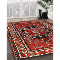 Traditional Dark Almond Brown Persian Rug, tr1415