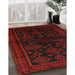 Traditional Red Persian Rug in Family Room, tr1416