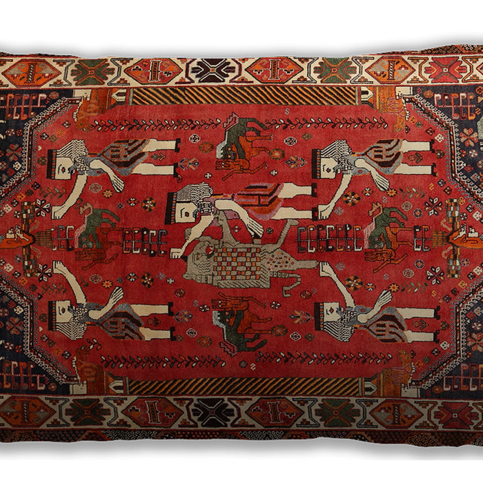 Traditional Classic Rectangular Tomato Red Lumbar Throw Pillow, 13 inch by 19 inch, lbtr1419