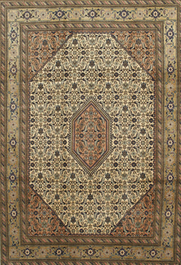 Machine Washable Traditional Metallic Gold Rug, wshtr141