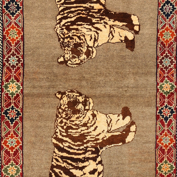 Traditional Gold Persian Rug, tr1421