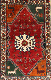 Machine Washable Traditional Tomato Red Rug, wshtr1424