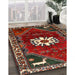 Traditional Red Persian Rug in Family Room, tr1424