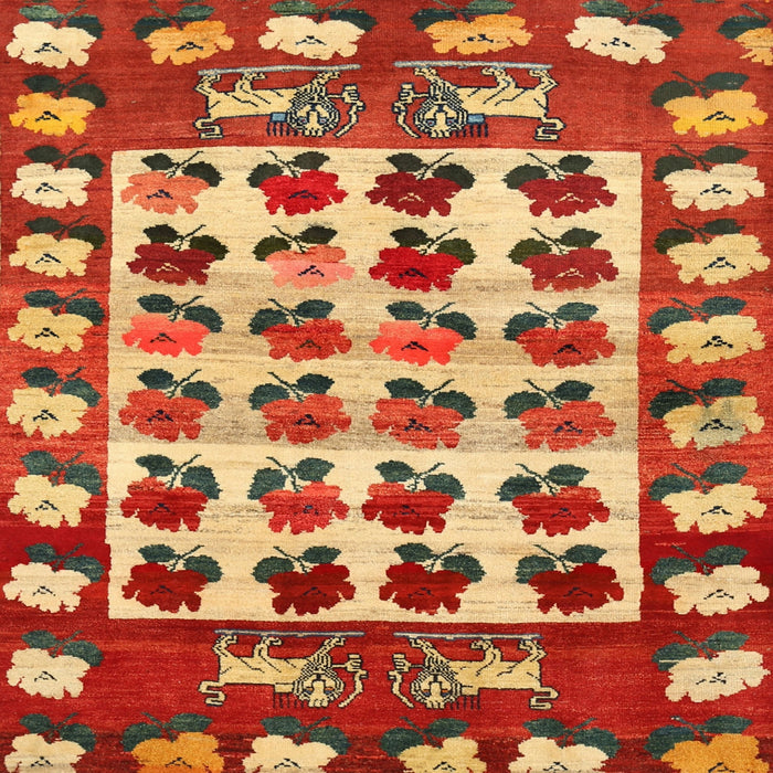 Square Traditional Red Persian Rug, tr1425