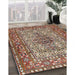 Traditional Light French Beige Brown Persian Rug in Family Room, tr1426