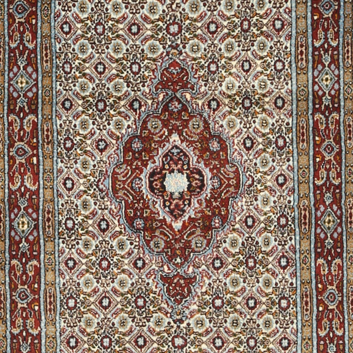 Traditional Light French Beige Brown Medallion Rug, tr1427