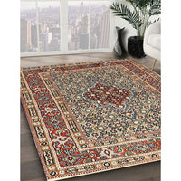 Traditional Light French Beige Brown Persian Rug, tr1428