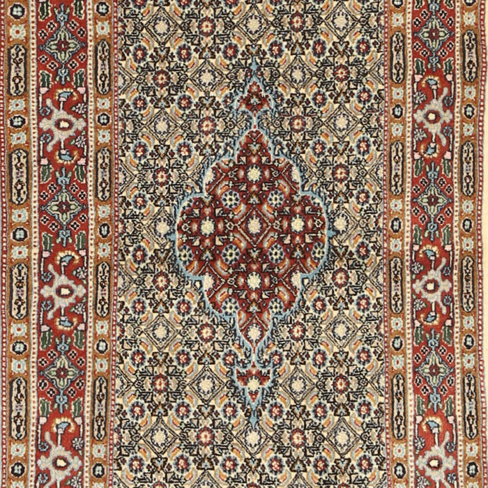Traditional Light French Beige Brown Persian Rug, tr1428
