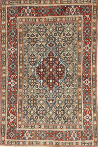 Machine Washable Traditional Light French Beige Brown Rug, wshtr1428