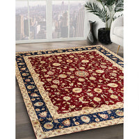 Traditional Saffron Red Persian Rug, tr1429