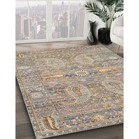 Traditional Dark Almond Brown Persian Rug, tr142