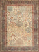 Traditional Sienna Brown Persian Rug, tr1430