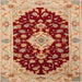 Square Traditional Red Medallion Rug, tr1432