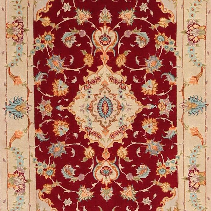 Machine Washable Traditional Red Rug, wshtr1432