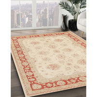 Traditional Deep Peach Orange Persian Rug, tr1433