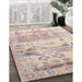 Traditional Desert Sand Beige Persian Rug in Family Room, tr1434