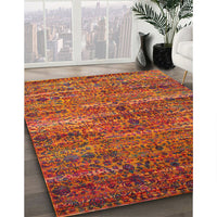 Traditional Orange Persian Rug, tr1438