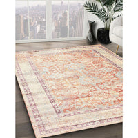 Traditional Wheat Beige Oriental Rug, tr1439