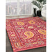 Machine Washable Traditional Orange Rug in a Family Room, wshtr143