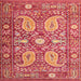 Square Traditional Orange Persian Rug, tr143