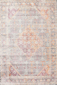 Machine Washable Traditional Tan Brown Rug, wshtr1441