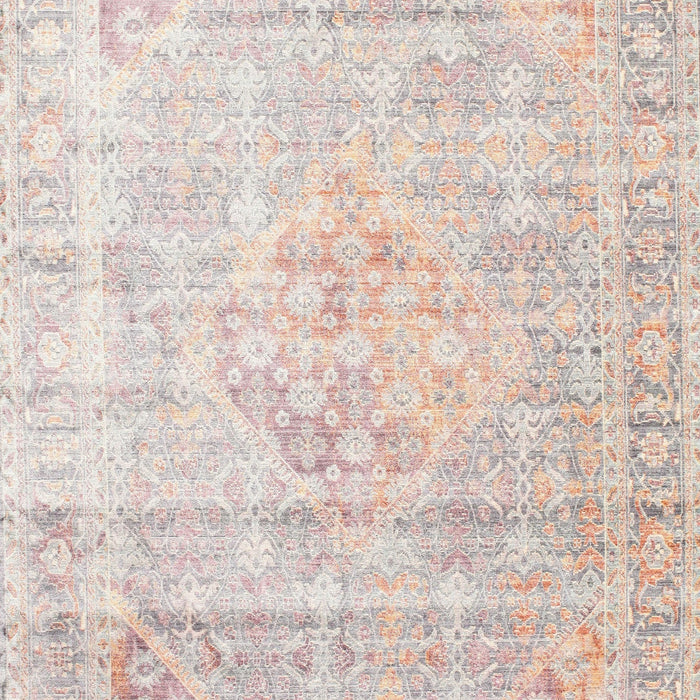 Machine Washable Traditional Tan Brown Rug, wshtr1441
