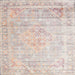 Square Traditional Tan Brown Persian Rug, tr1441