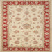 Round Machine Washable Traditional Brown Rug, wshtr1442