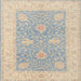 Square Traditional Dark Gray Oriental Rug, tr1444