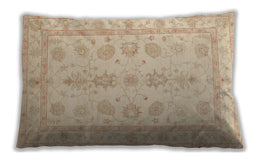 Traditional Classic Rectangular Khaki Gold Lumbar Throw Pillow, 13 inch by 19 inch, lbtr1445